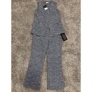 TUCKERNUCK Blue Dorset Tweed Spencer Top and Pants Set Women’s Size Small NWT